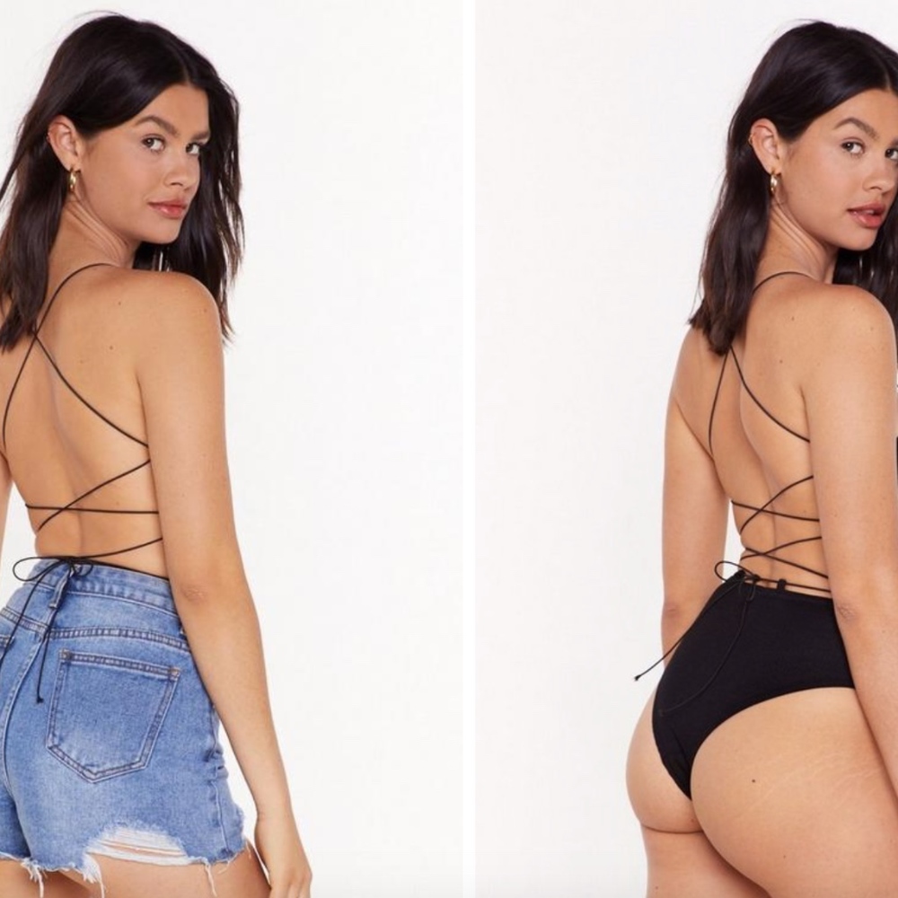 Nasty Gal Back in Business Strappy Bodysuit